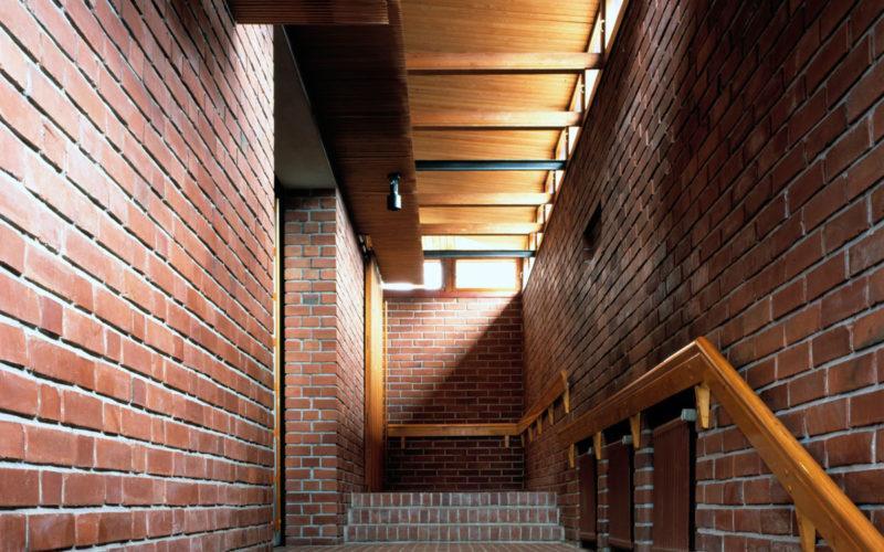 Säynätsalo Town Hall stairs in Jyväskylä, photo Rune Snellman Alvar Aalto Museum